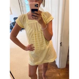 LF Millau Yellow Cover Up Beach Dress XS